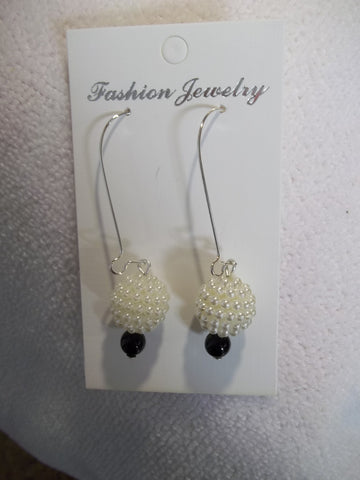 Silver Multi Pearl Ball Earrings (E763)