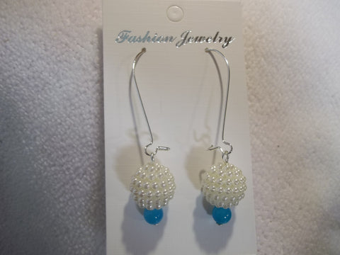Silver Multi Pearl Ball Earrings (E763)