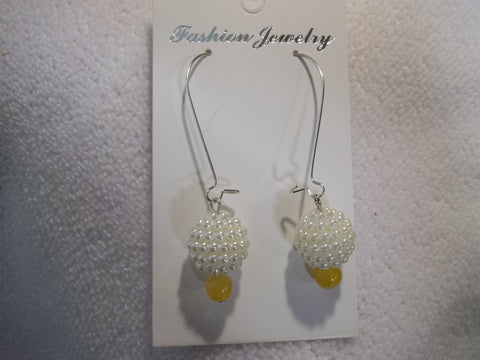 Silver Multi Pearl Ball Earrings (E763)