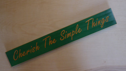 Cherish the Simple Things