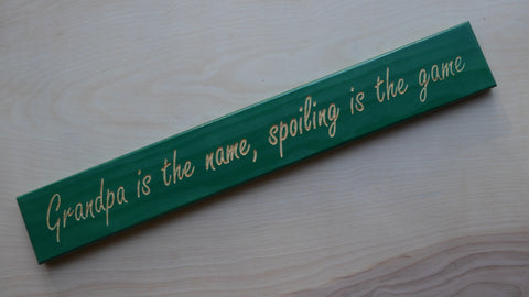 Grandpa is the name, spoiling is the game