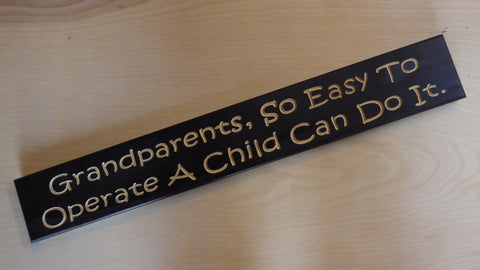 Grandparents, So Easy To Operate A Child Can Do It.