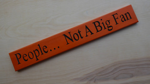 People…  Not A Big Fan