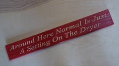 Around Here Normal Is Just A Setting On The Dryer