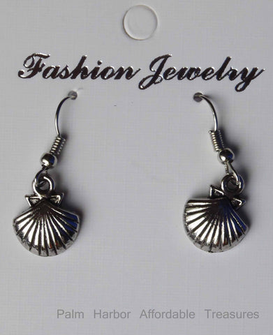 Silver Shell Earrings (E655)