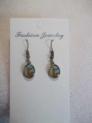 Bronze Archangel Earrings (E833)