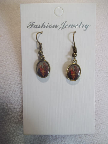 Bronze Scared Family Earrings (E836)