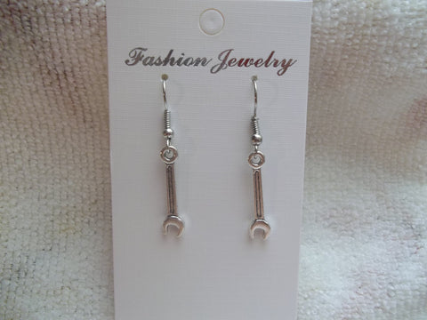 Silver Wrench Earrings (E875)