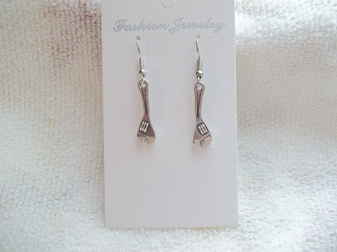 Silver Adjustable Wrench Earrings (E876)