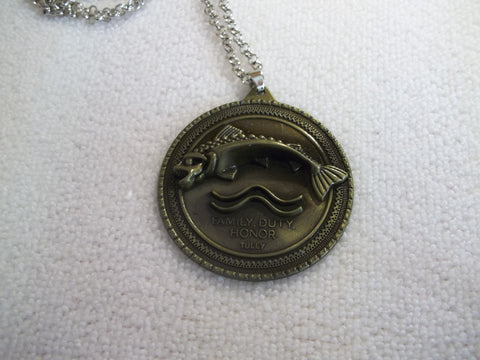 Game of Thrones Fish Pendant Necklace (N1149)