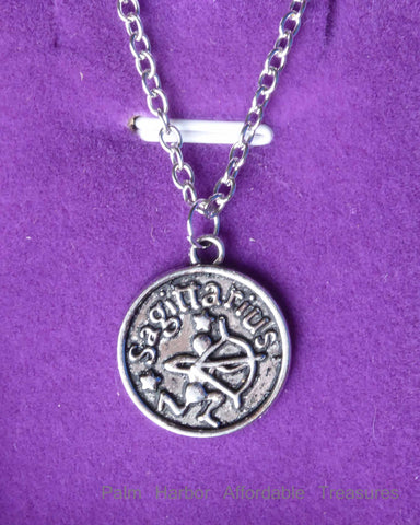 Sagittarius Zodiac Necklace (N253S or N253B)