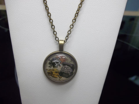 Bronze Pirate Treasure Bubble Necklace (N437)