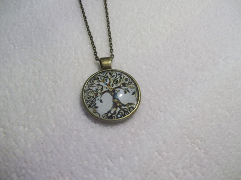 Bronze White Tree Necklace (N453)