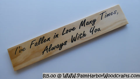 I've Fallen in Love Many Times, Always With You